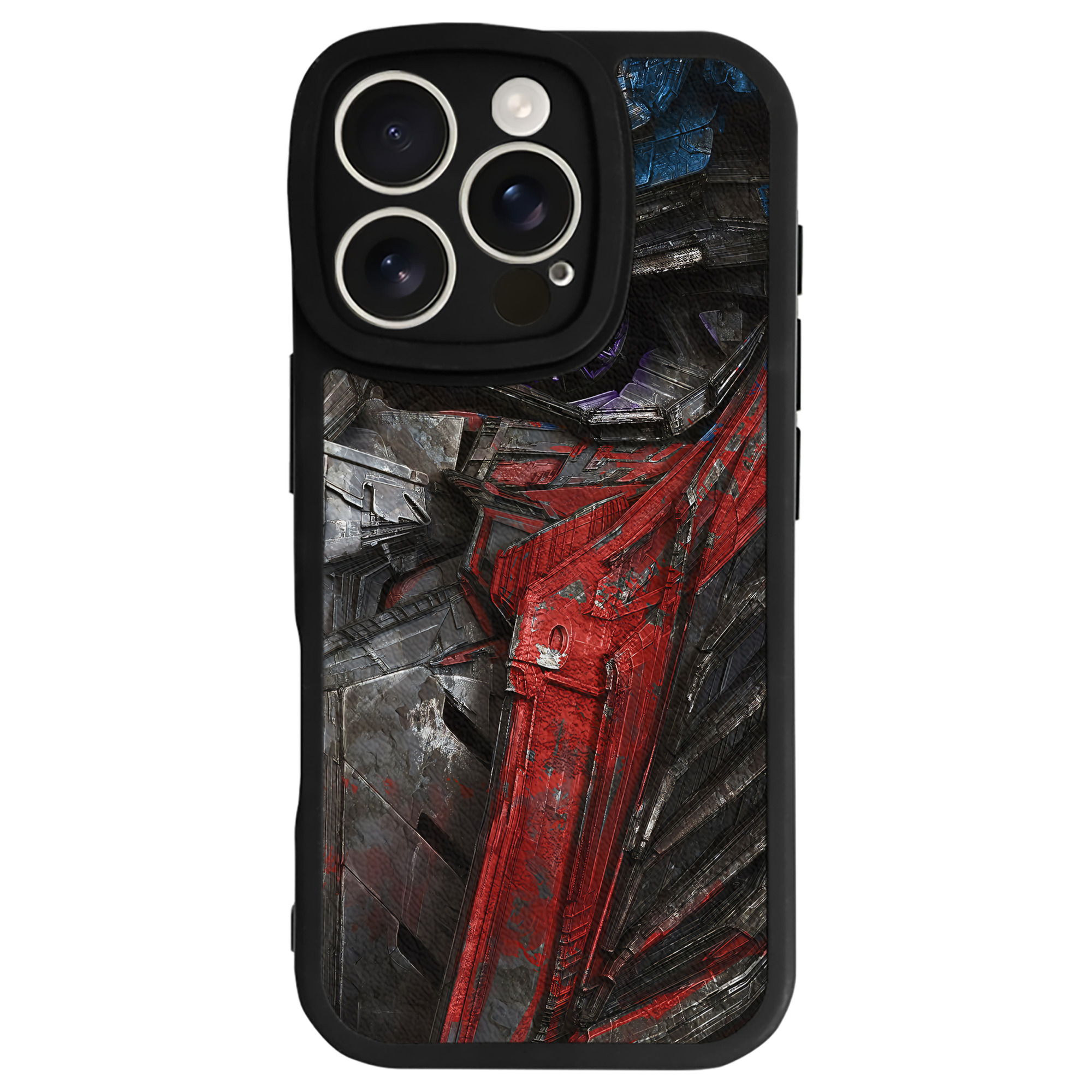 （画像用） Transformers トランスフォーマー 【iPhone 16シリーズ対応】シリコンスマホケース（レザー調） 材質：シリコン